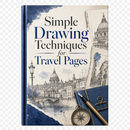 Simple Drawing Techniques for Travel Pages ebook cover